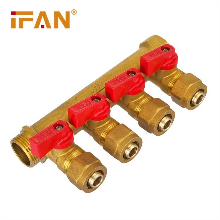 Brass 4 Port Manifold