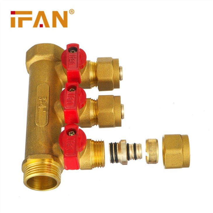 Brass 4 Port Manifold