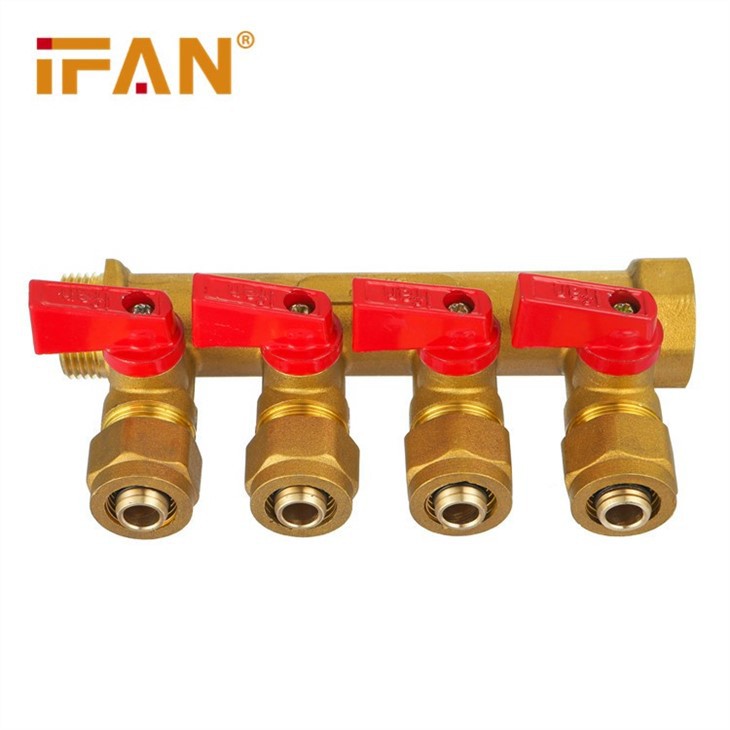 Brass 4 Port Manifold