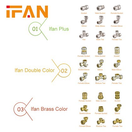 Raccord à compression PEX pour l'eau