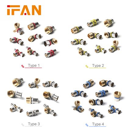 Raccord à pression PEX pour plomberie